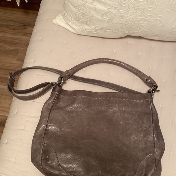 Frye Grey Leather shoulder bag - Picture 2 of 5